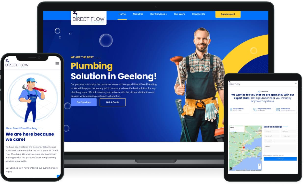 Direct Flow Plumbing - Website project