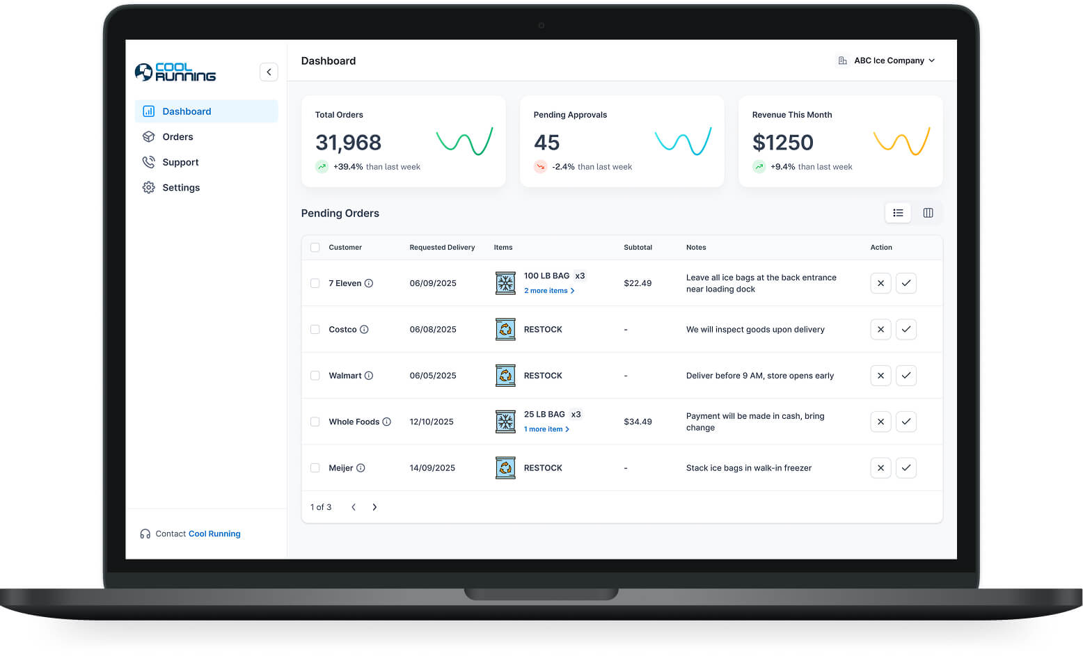 Cool Running License Portal — project view 1