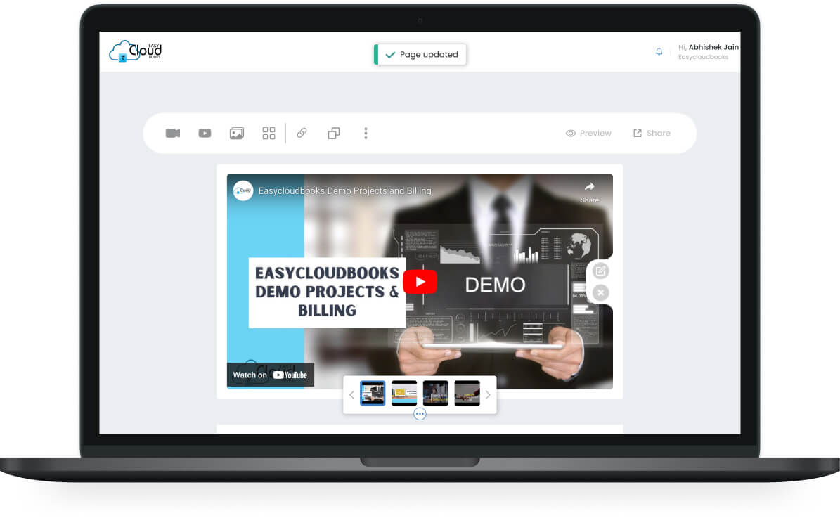 PageBuzz — project view 1